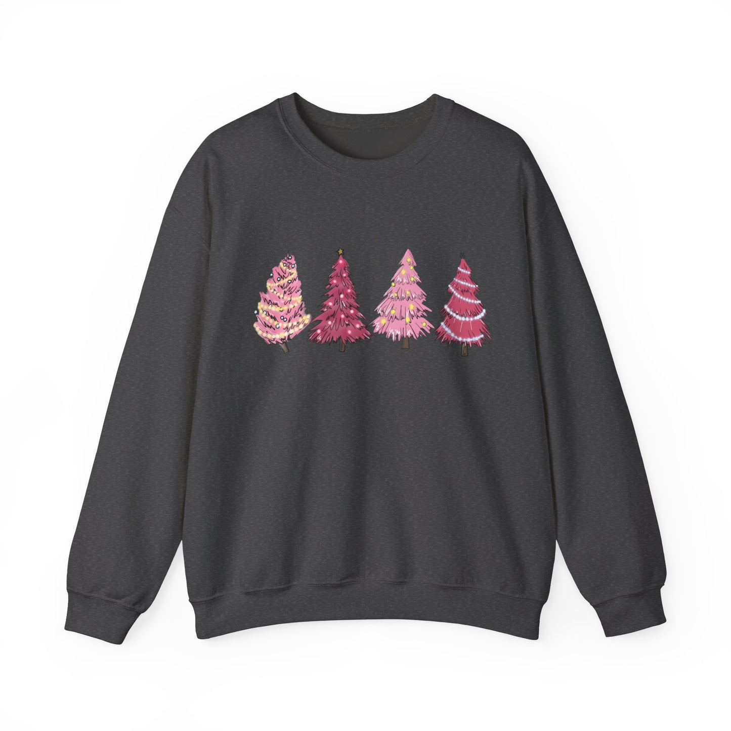Lovely Pink Christmas Trees Sweatshirt