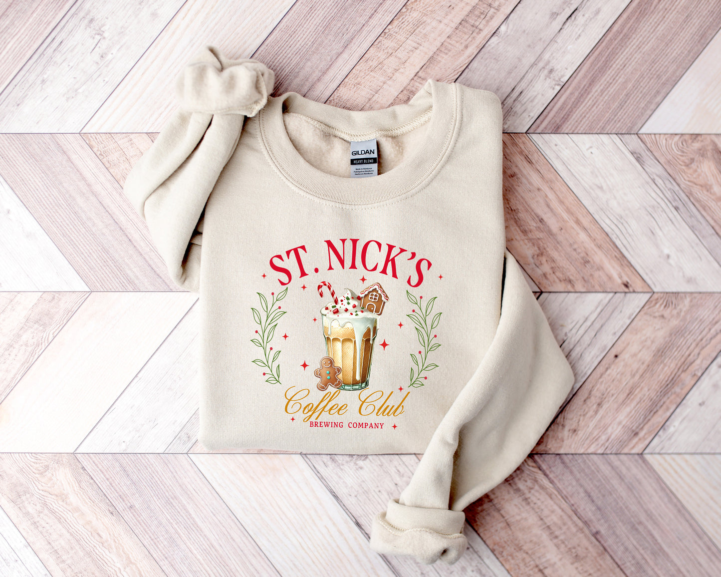 ST. Nick's Coffee Club Sweatshirt, Christmas gift