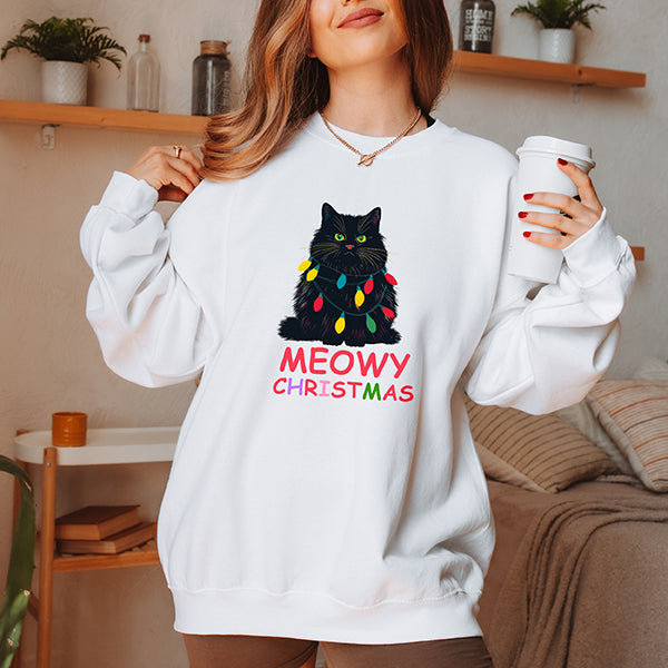 Meowy Christmas Cute Sweatshirt