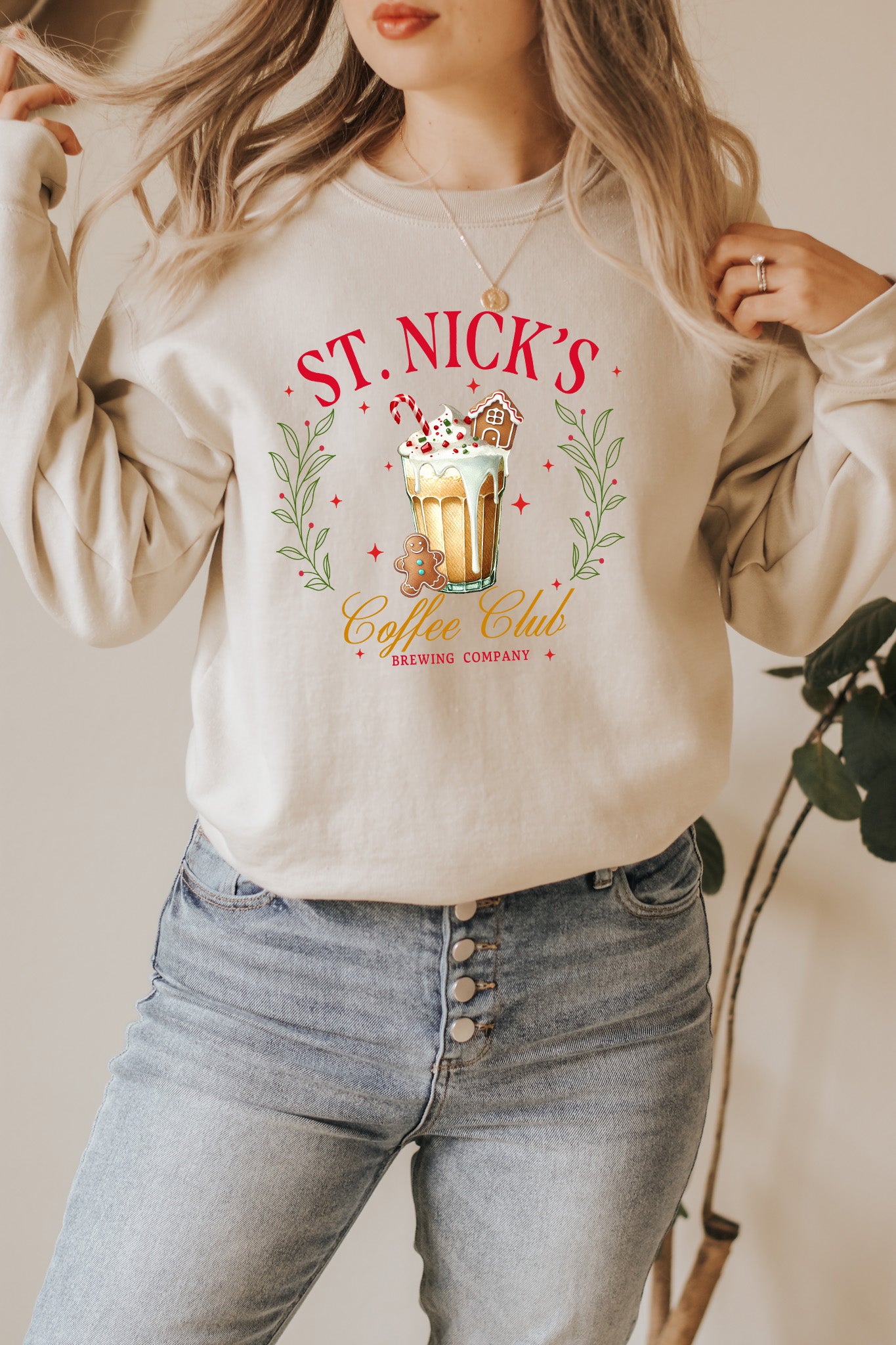 ST. Nick's Coffee Club Sweatshirt, Christmas gift