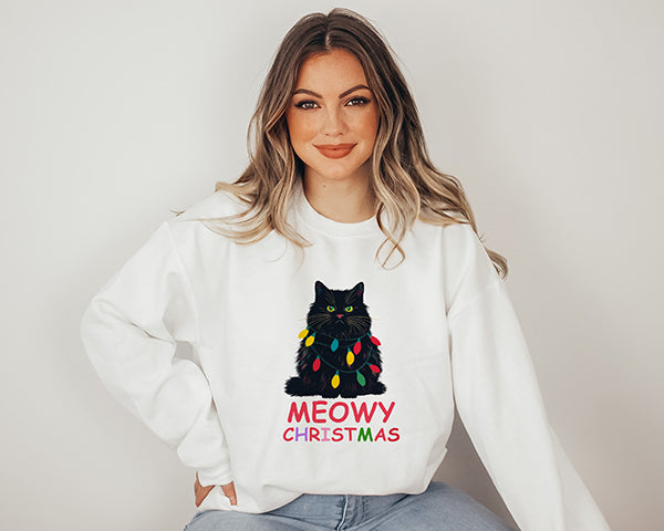 Meowy Christmas Cute Sweatshirt