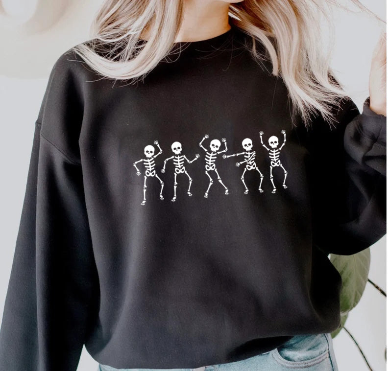 Unisex Dancing Skeleton Halloween Sweatshirt