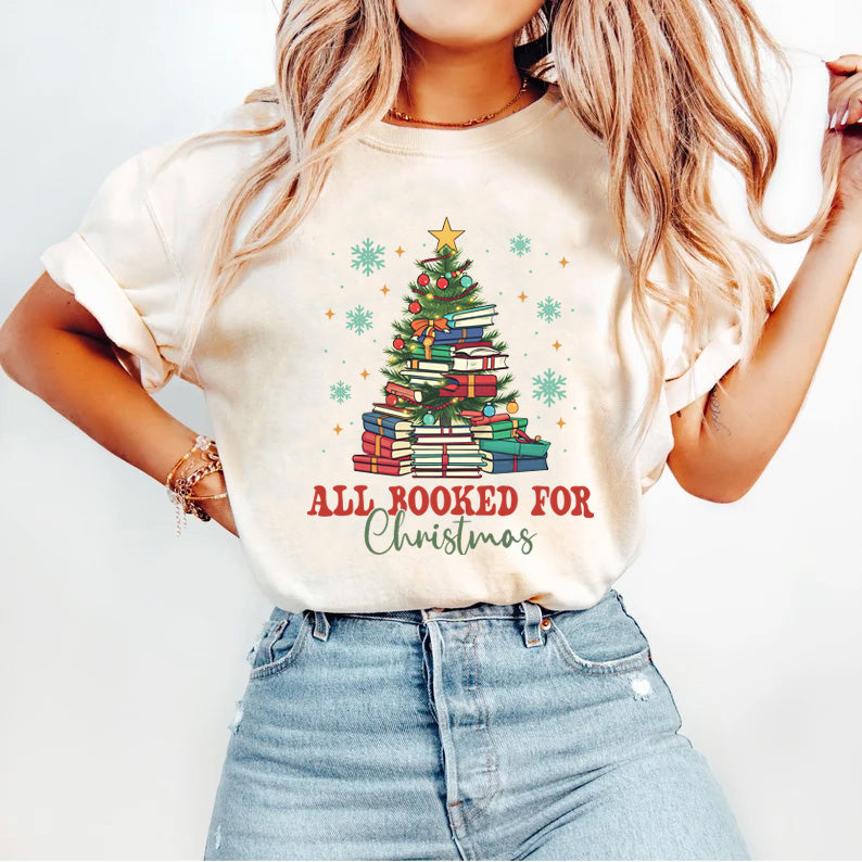 All Booked For Christmas Tshirt