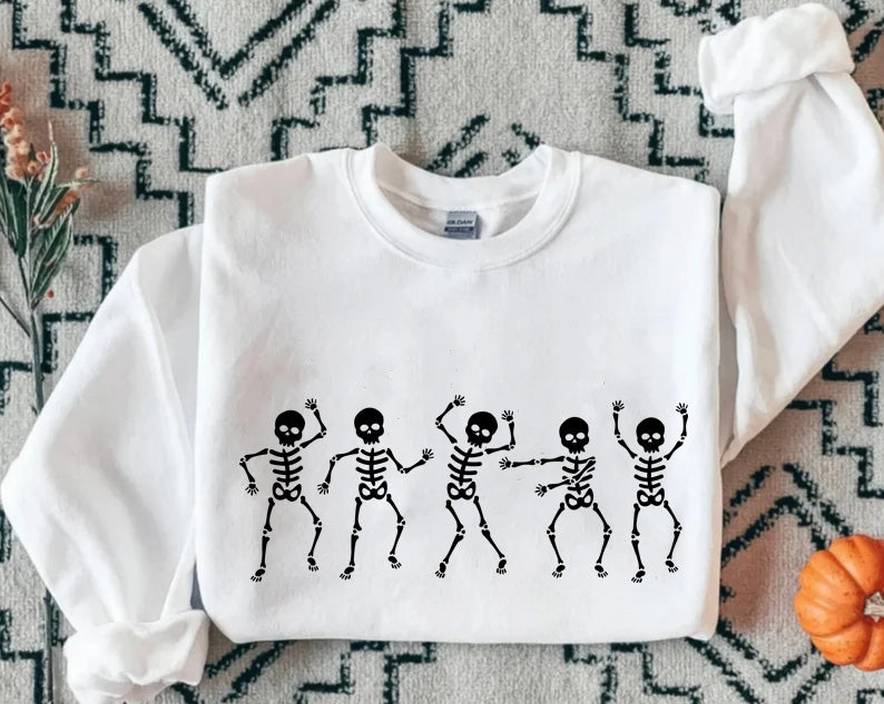 Unisex Dancing Skeleton Halloween Sweatshirt