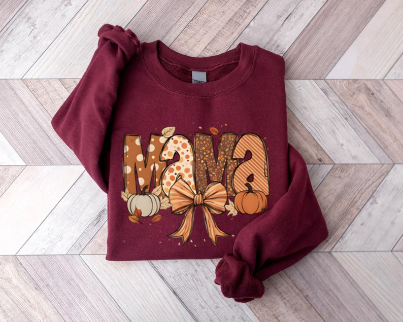 Cute Mama Fall Halloween Sweatshirt