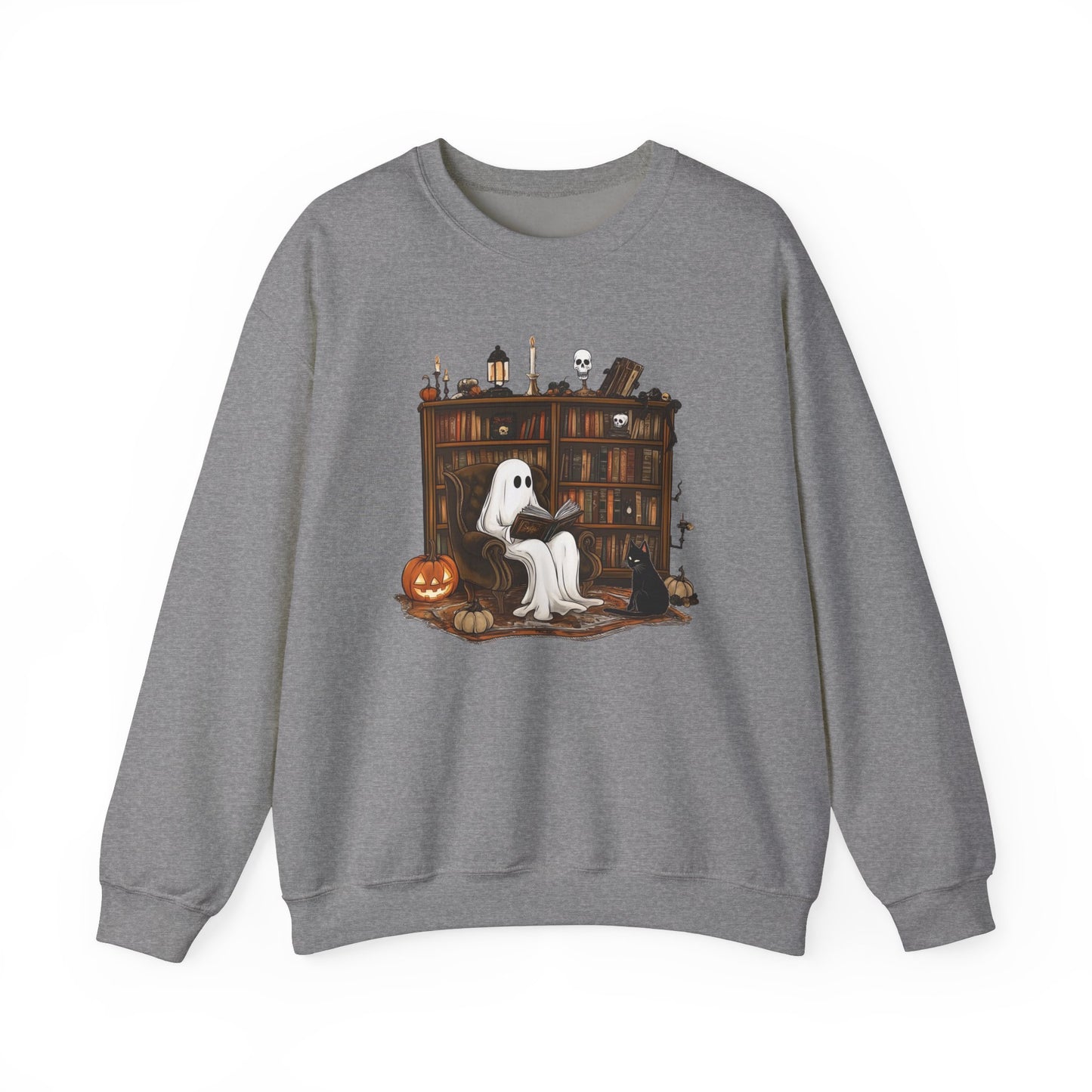 Ghost Reading A Book Halloween Swearshirt