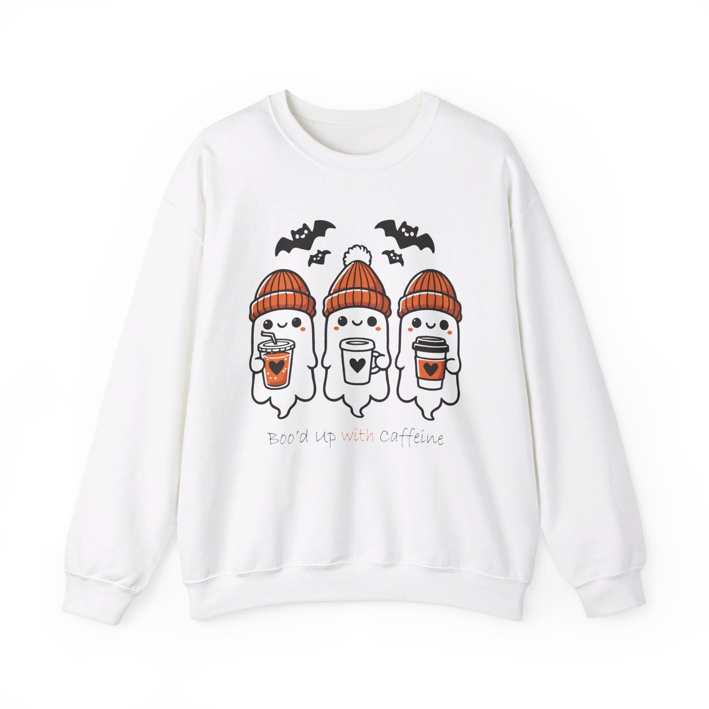 Boo'd Up With Caffeine Halloween Sweatshirt