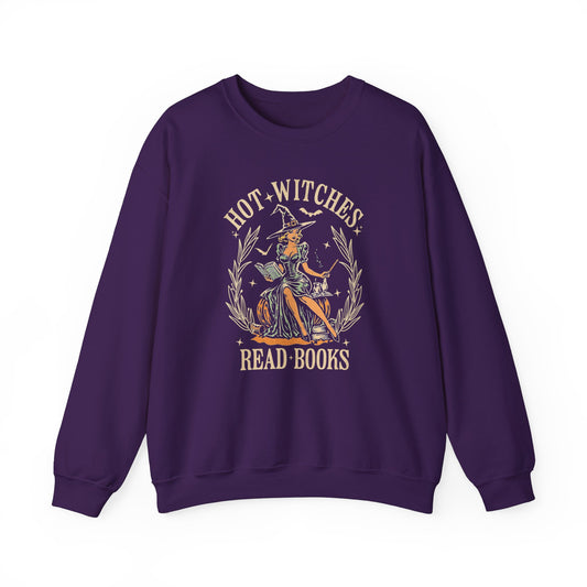 Hot Witches Read Book Swearshirt