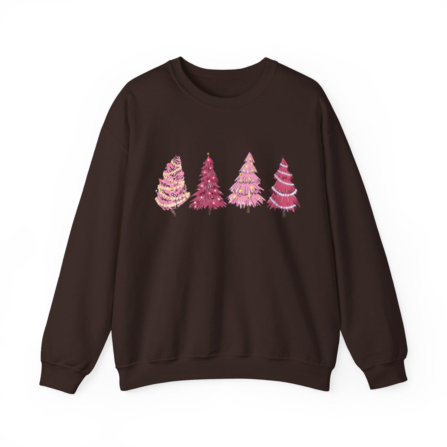 Lovely Pink Christmas Trees Sweatshirt