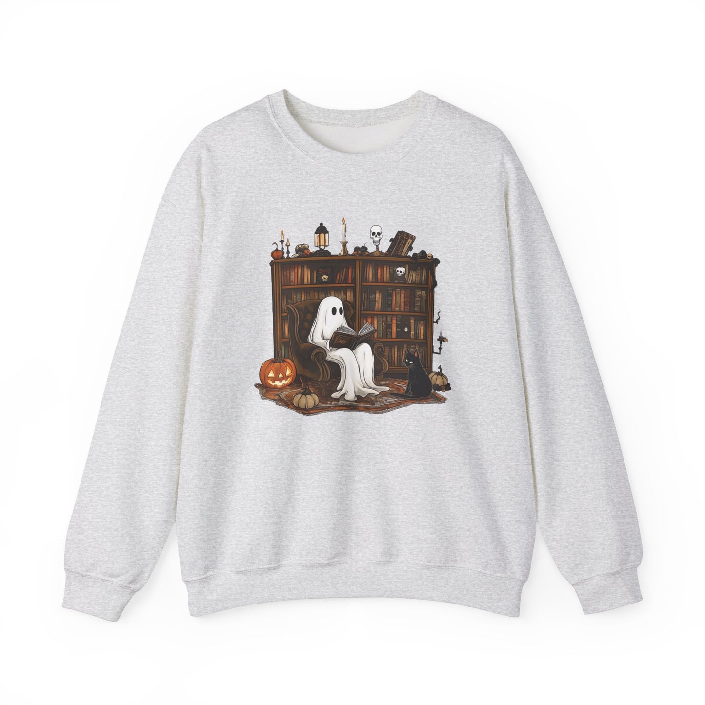 Ghost Reading A Book Halloween Swearshirt