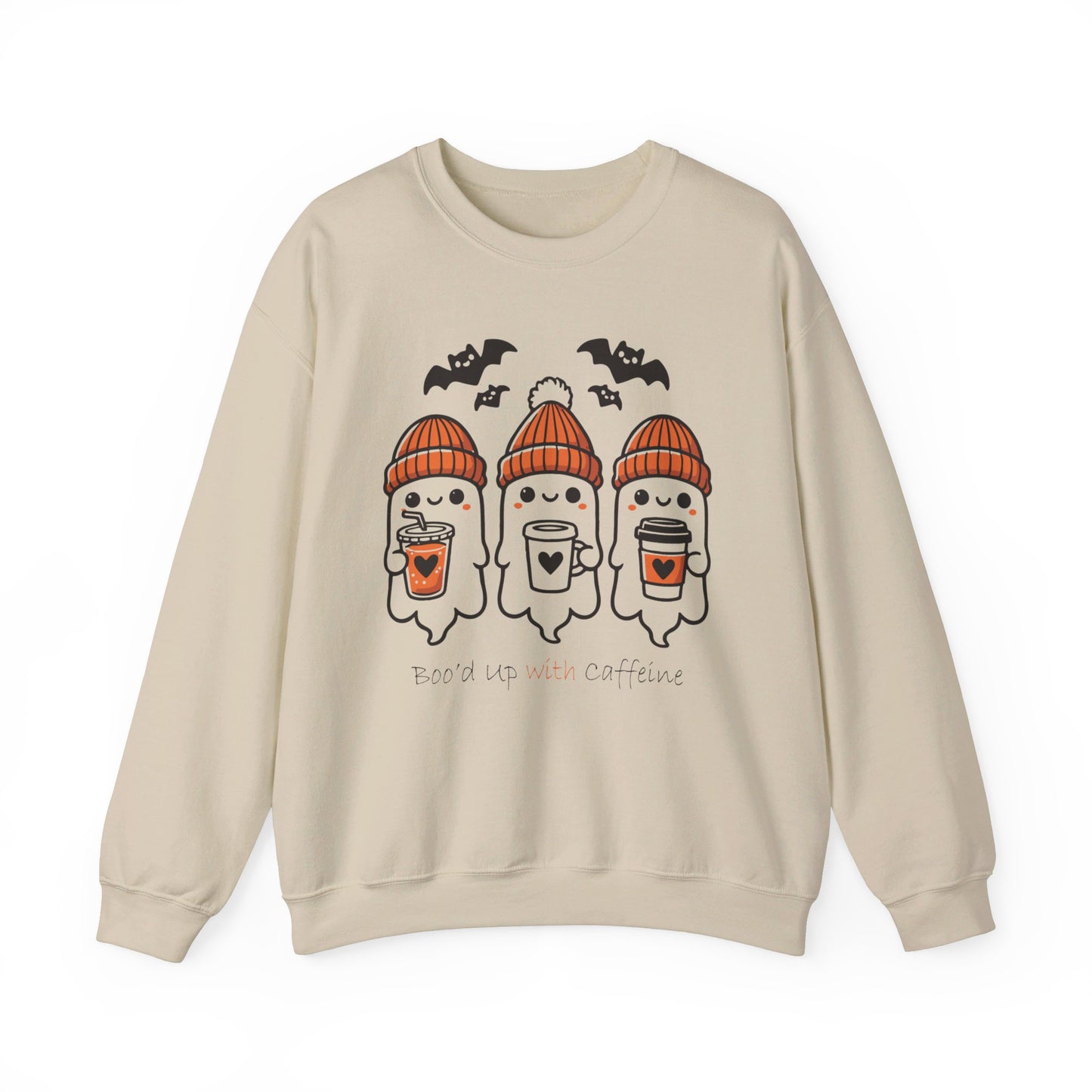 Boo'd Up With Caffeine Halloween Sweatshirt