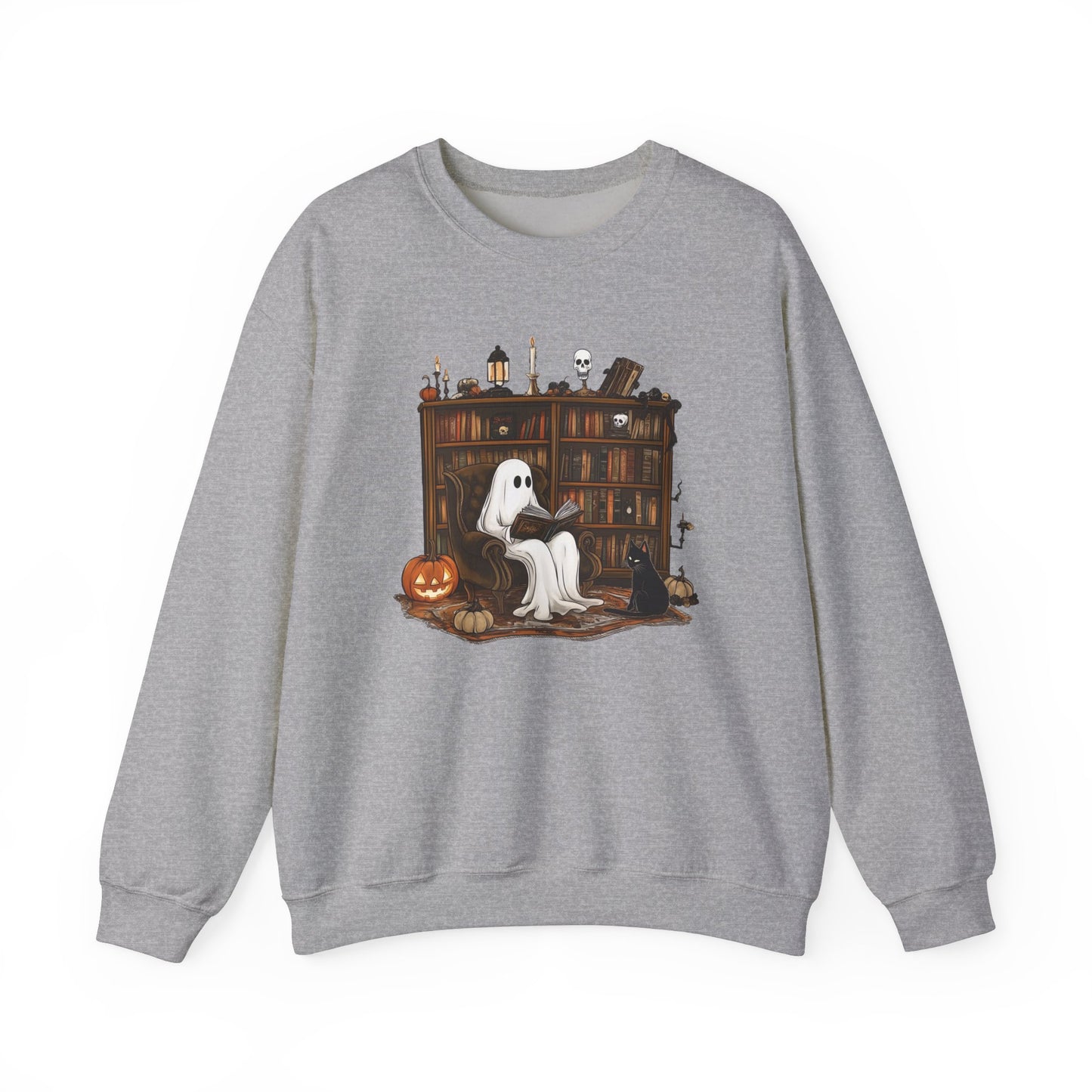 Ghost Reading A Book Halloween Swearshirt