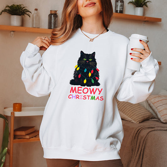 Meowy Christmas Cute Sweatshirt