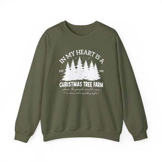 In My Heart There Is A Christmas Tree Farm Sweatshirt