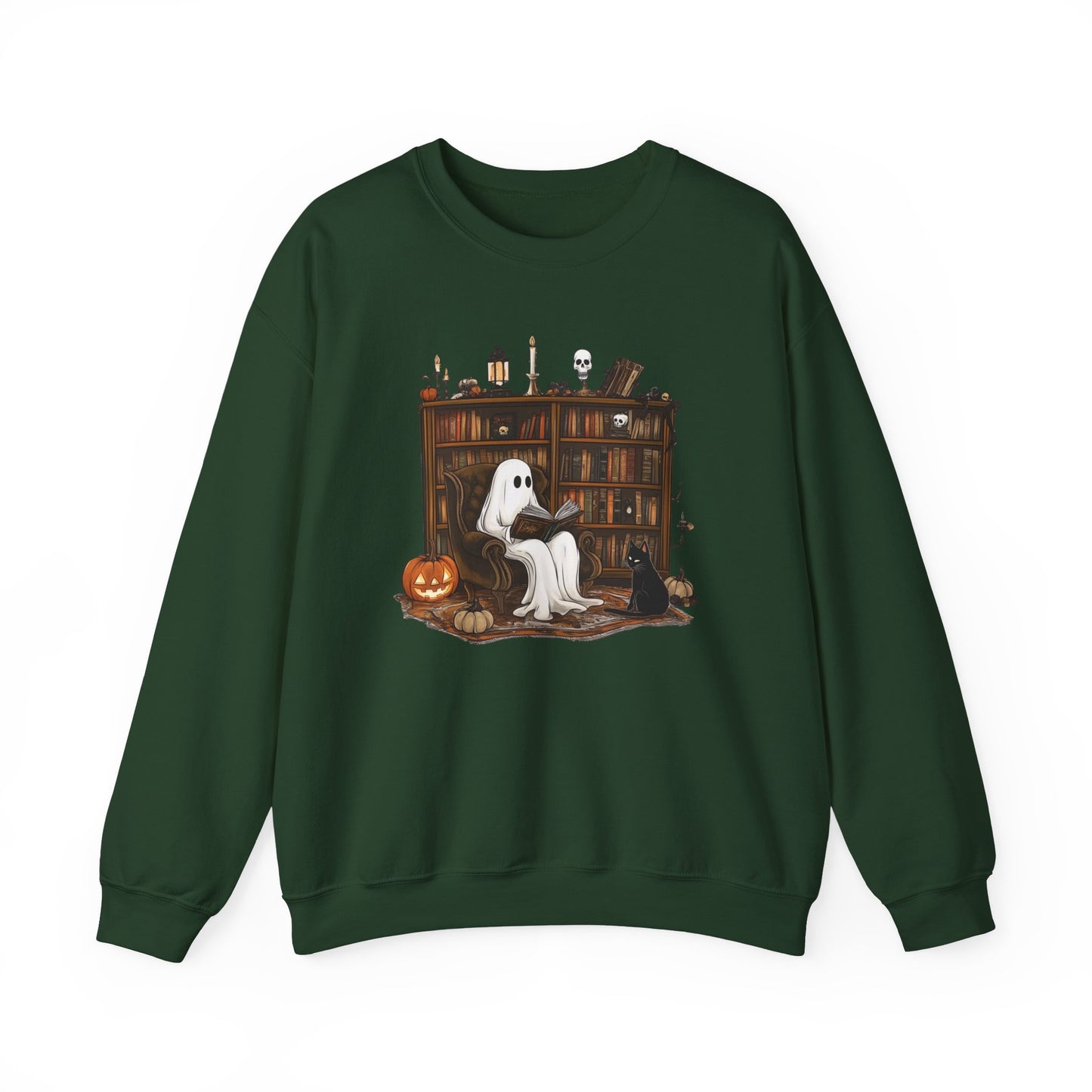 Ghost Reading A Book Halloween Swearshirt