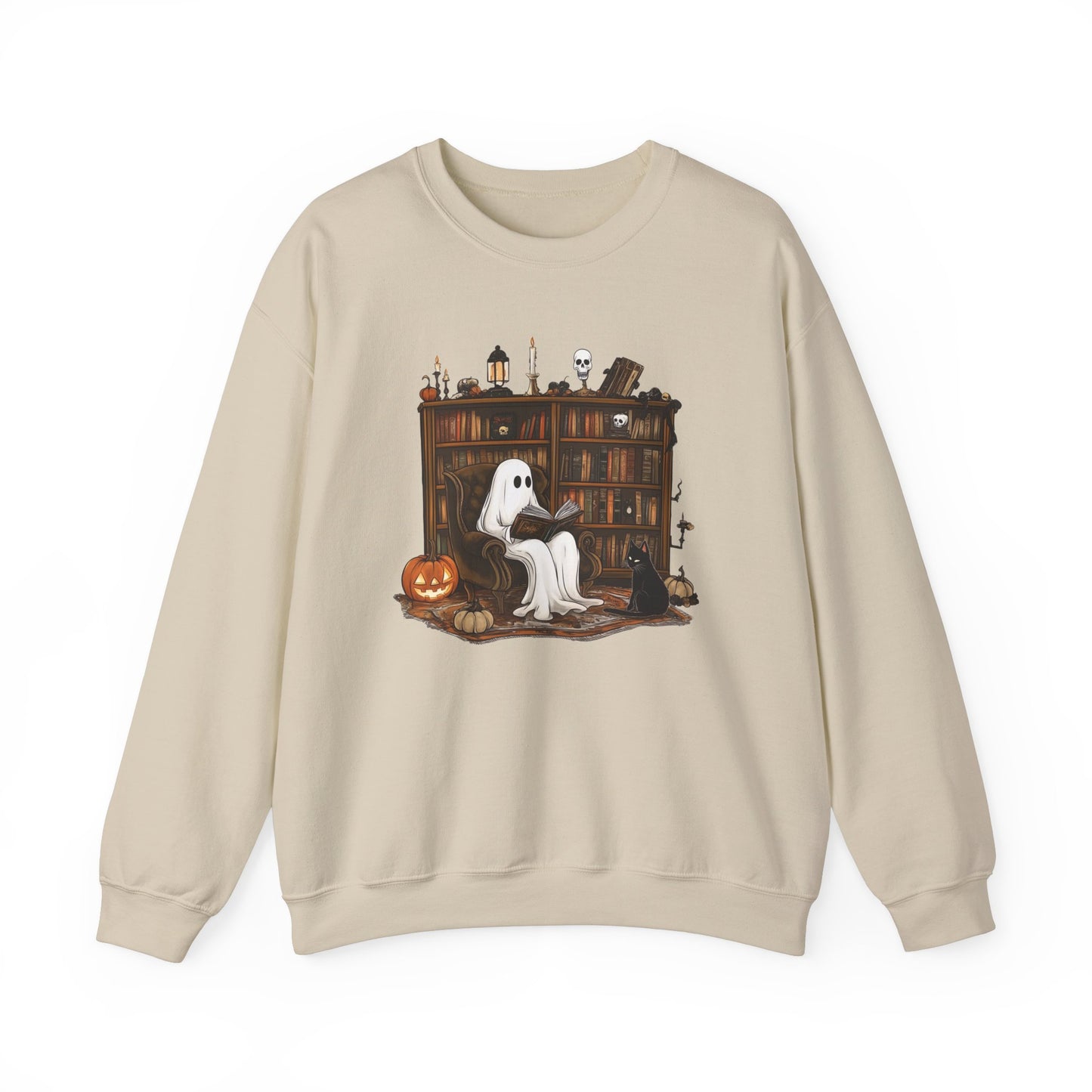 Ghost Reading A Book Halloween Swearshirt
