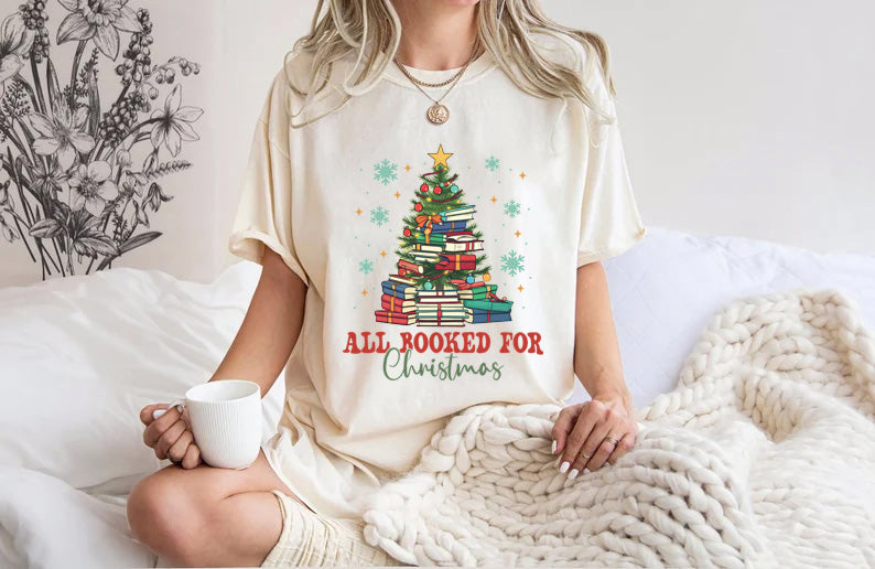 All Booked For Christmas Tshirt
