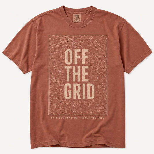 Off The Grid tee in clay